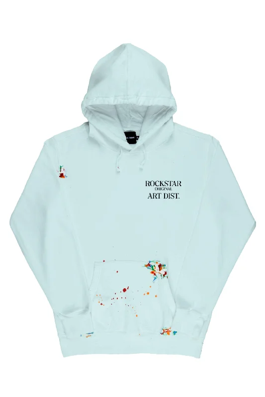 Rockstar Art Dist. Baby Blue Graphic Hoodie