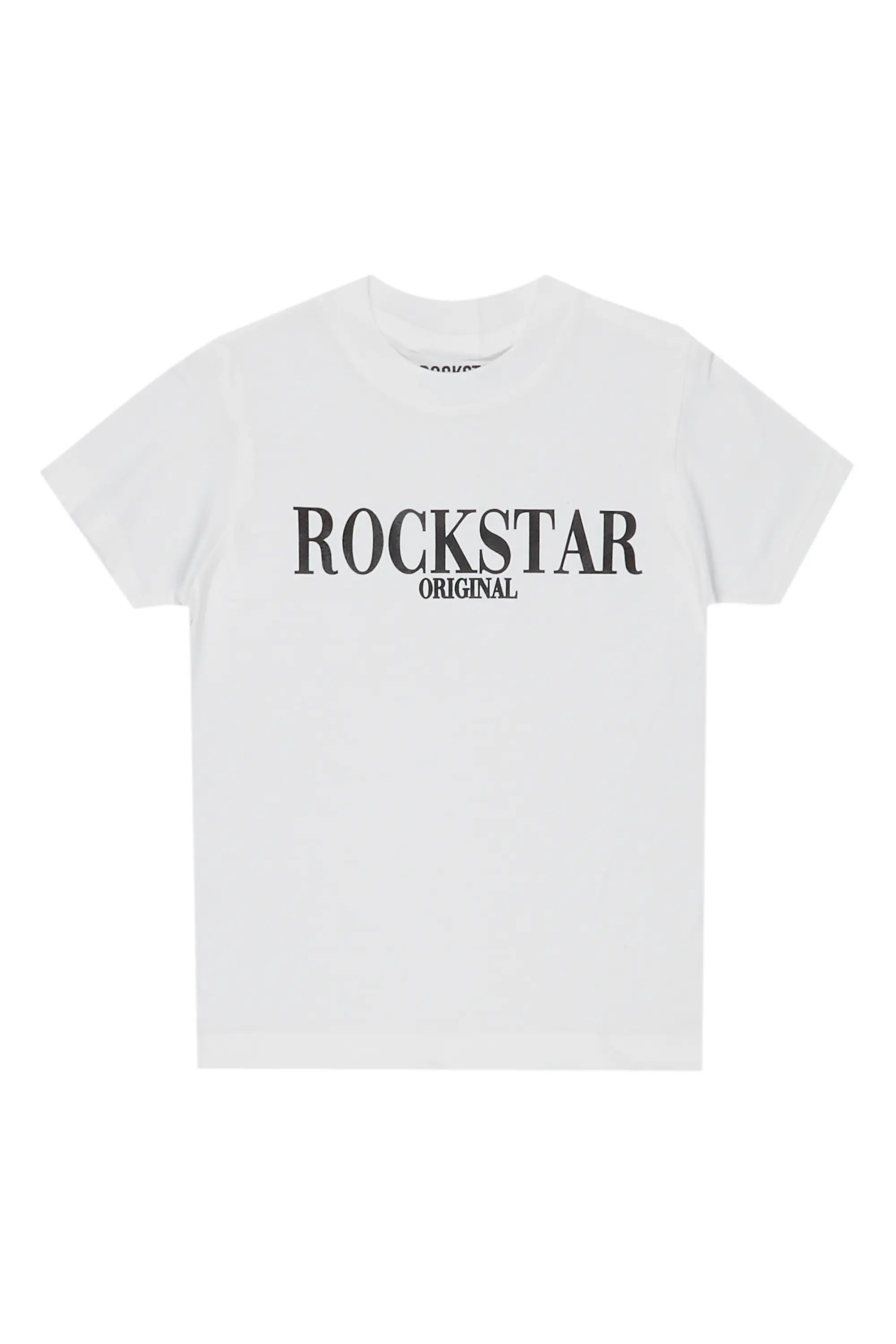 Boys Octavio White/Grey Graphic T-Shirt