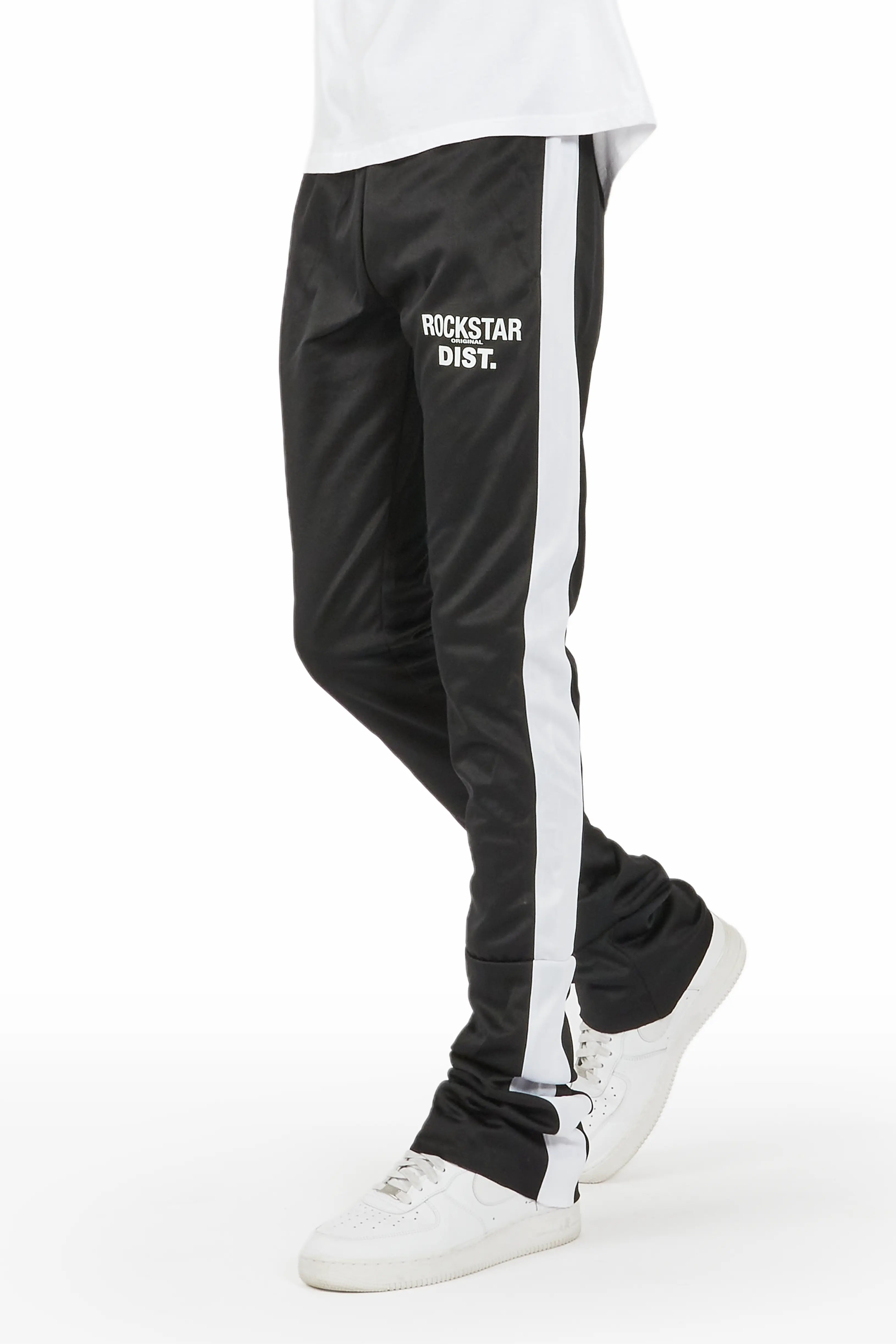 Keller Black/White Super Stacked Track Pant