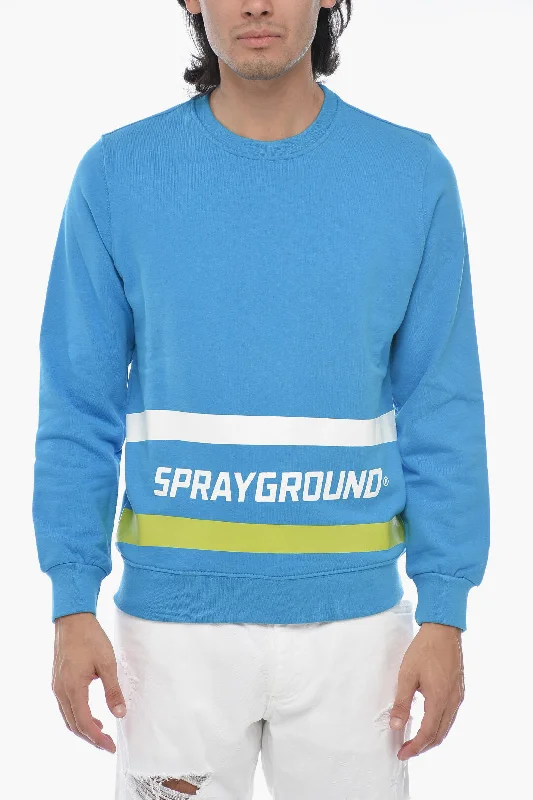 Sprayground Brushed Sweatshirt with Logo Print S Standard size