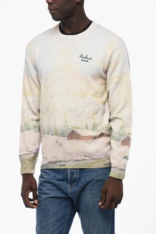 MC2 Saint Barth Tie Dye Effect Crew-neck Sweater S Standard size