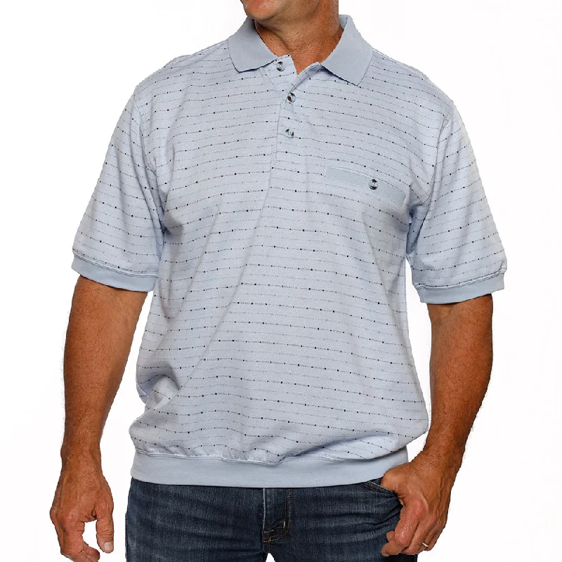 Classics by Palmland Short Sleeve Polo Shirt - Light Blue -6091-100