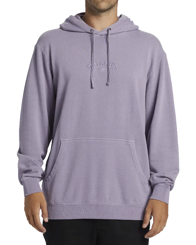 Wave Washed Hoodie in Purple Ash