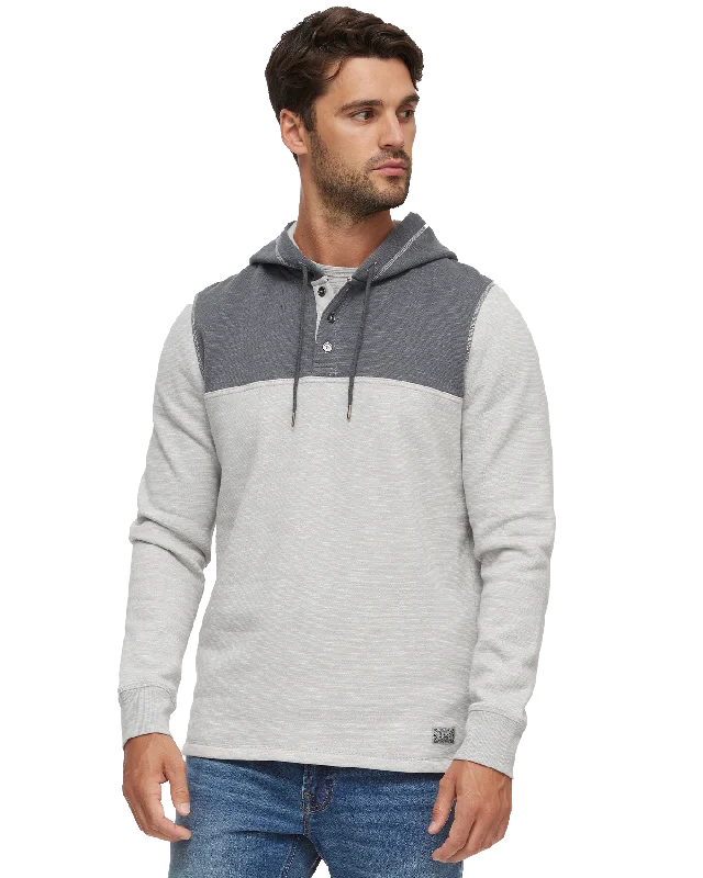 PAXVILLE COLORBLOCK FLEECE HOODED HENLEY