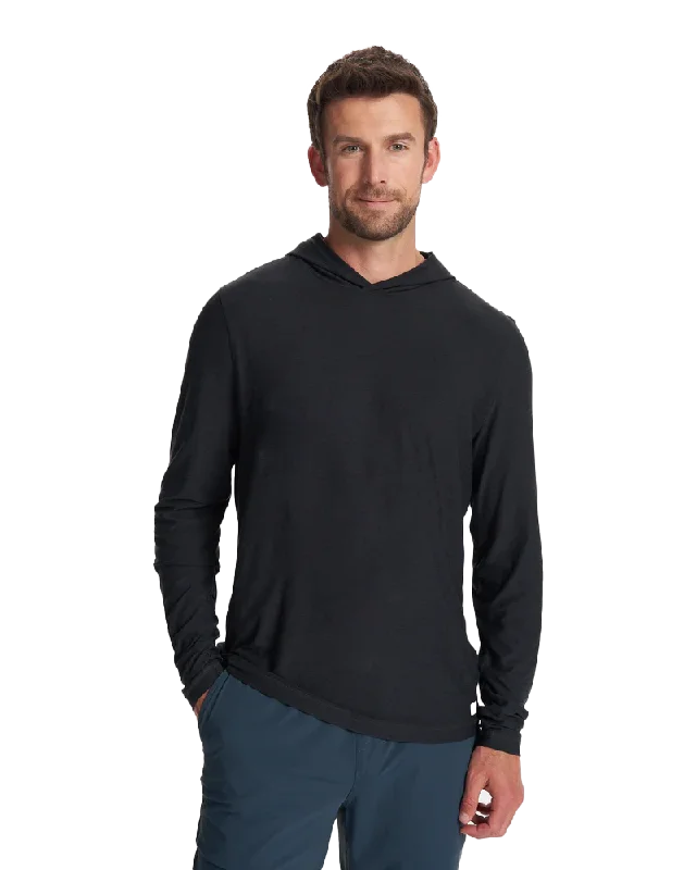 Strato Tech Hoodie in Black Heather