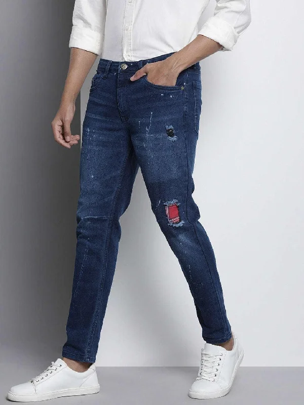 Men's Distress Carrot Fit Jeans