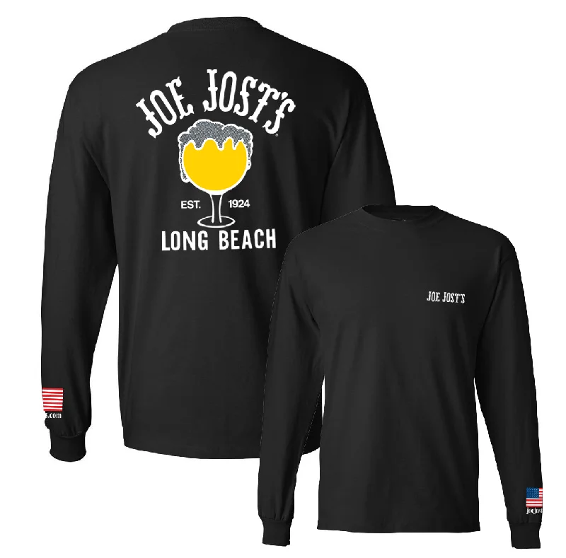 Men's Schooner Long Sleeve- Black