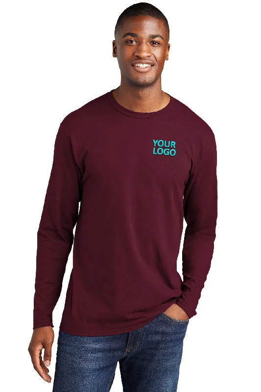 Port & Company Long Sleeve Fan Customized Favorite Tee's, Athletic Maroon