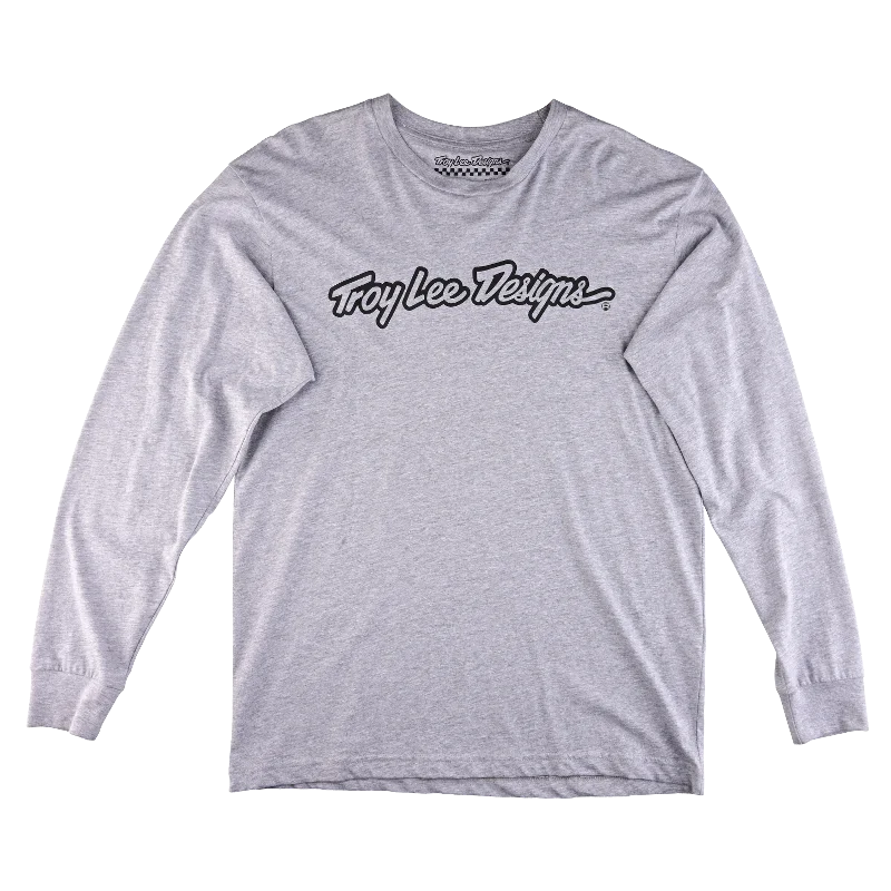 Long Sleeve Tee Signature Heather Gray