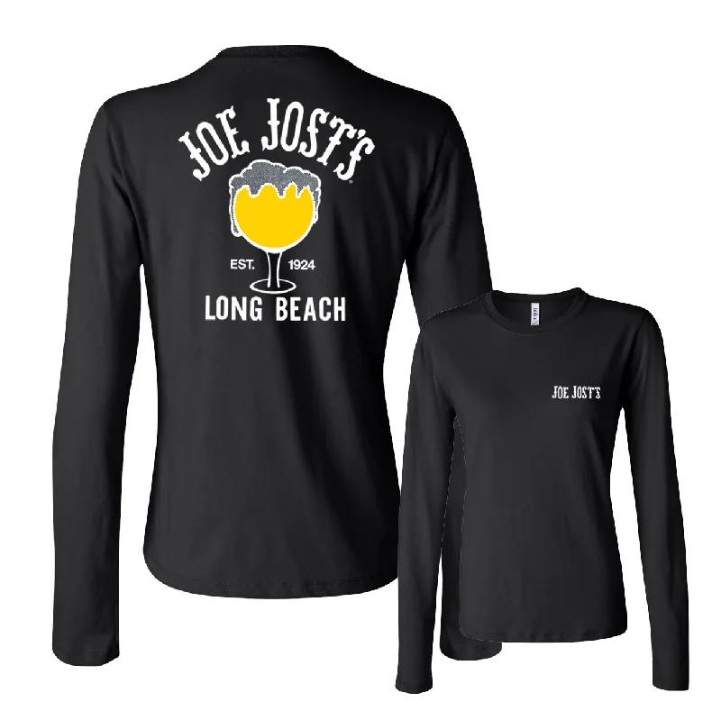 Women's Schooner Long Sleeve Crewneck - Black