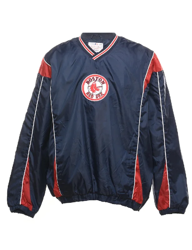 Boston Red Sox Navy & Red Nylon Jacket - XL