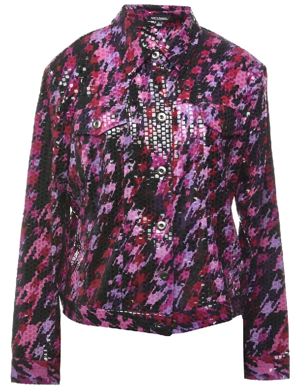 Button Front Evening Jacket - L