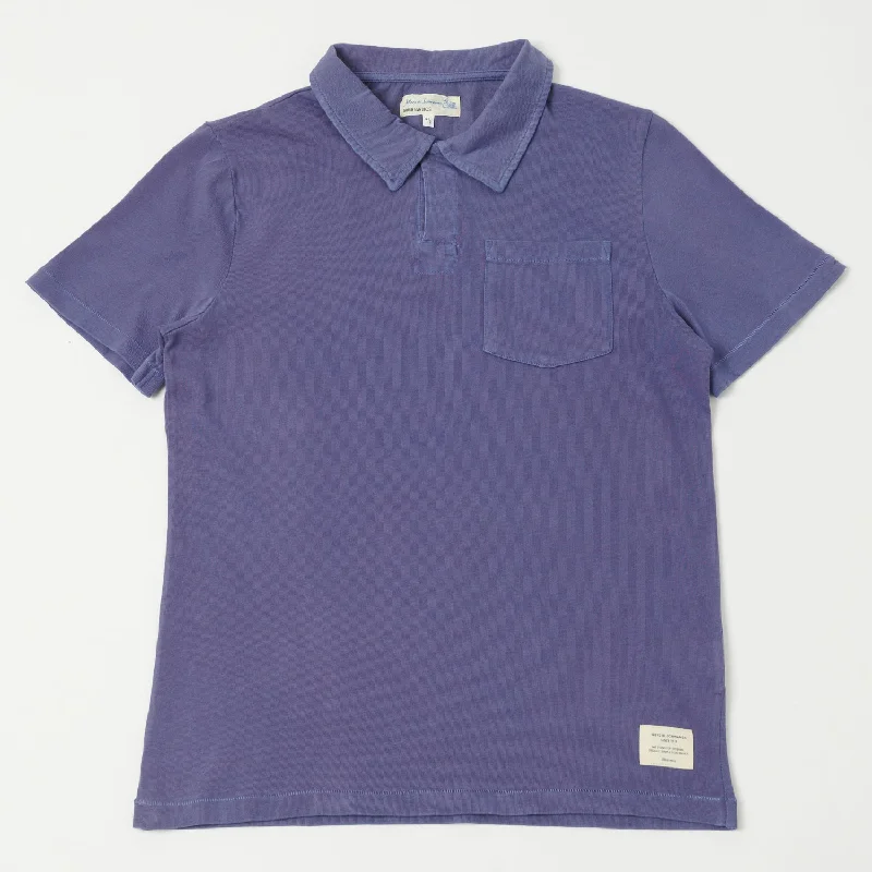 Merz b. Schwanen PLP04 Polo Shirt - Purple Blue