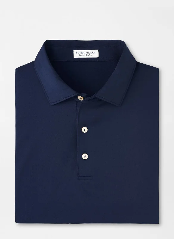 Peter Millar Solid Navy Performance Polo