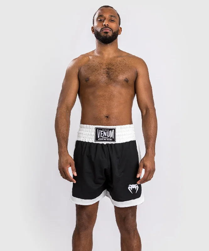 Venum Classic Boxing Shorts - Black/White